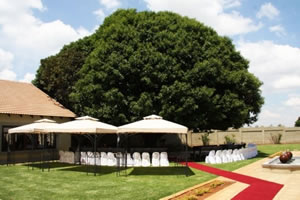 Wedding venue with beautiful outside garden setting in Midrand