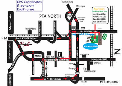 Location of Bon accord Horse Trails