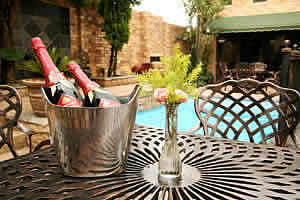 Enjoy the sparkling pool at Le Cozmo bed and breakfast in Alberton