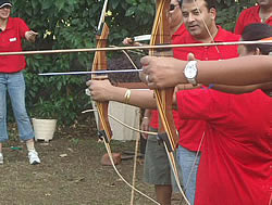 Saddle Creek Ranch includes archery in its team building events
